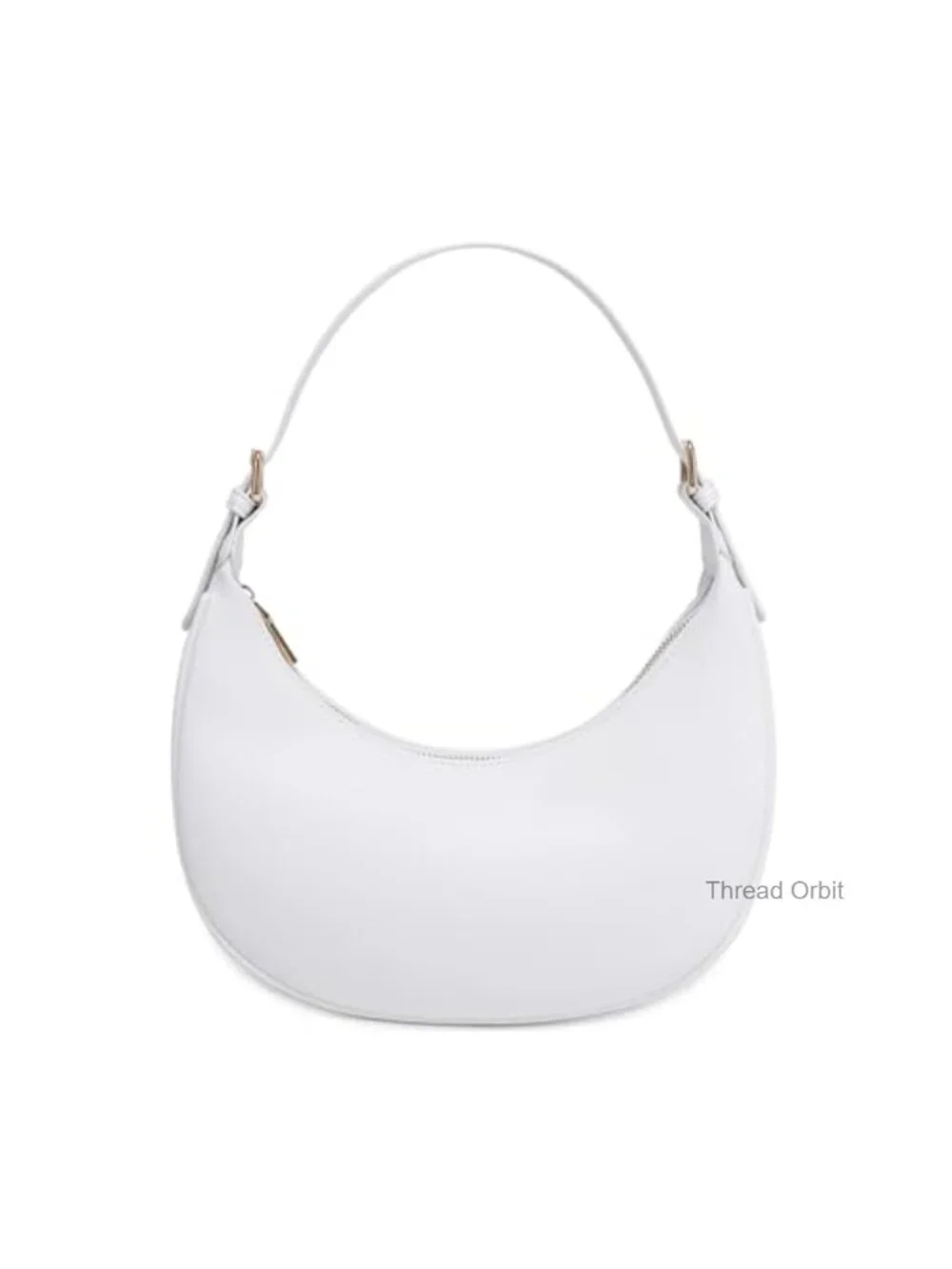 Faux Leather Hobo Shoulder Bag Crossbody Purse Trendy Small Crescent Clutch